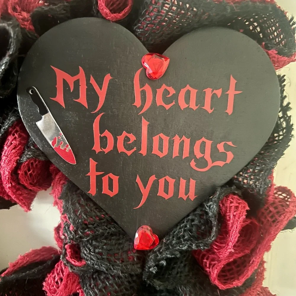 Valentine’s Day Valloween Gothic Wreath